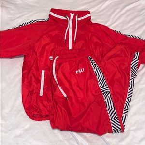 Forever 21 Red Tracksuit